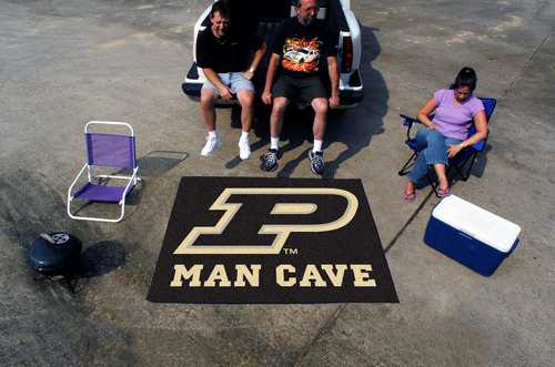 Purdue University Boilermakers Man Cave Tailgater Rug - Click Image to Close