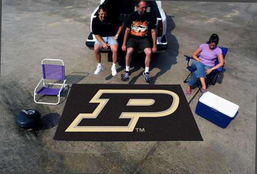 Purdue University Boilermakers Ulti-Mat Rug - P Logo - Click Image to Close