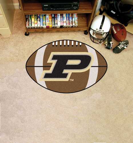 Purdue University Boilermakers Football Rug - P Logo - Click Image to Close