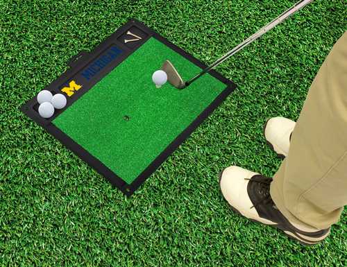 University of Michigan Wolverines Golf Hitting Mat - Click Image to Close