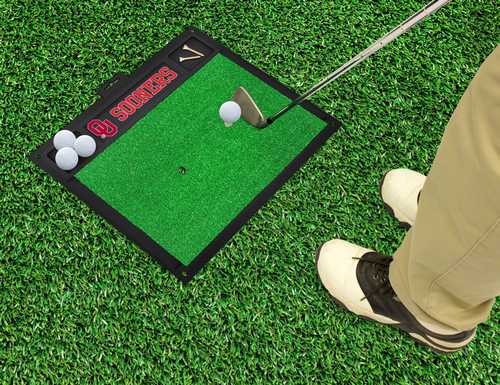 University of Oklahoma Sooners Golf Hitting Mat - Click Image to Close