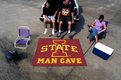 Iowa State University Cyclones Man Cave Tailgater Rug - Click Image to Close