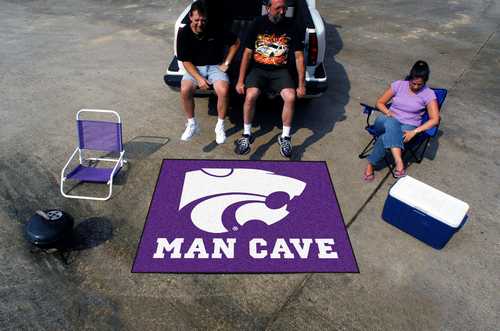 Kansas State University Wildcats Man Cave Tailgater Rug - Click Image to Close
