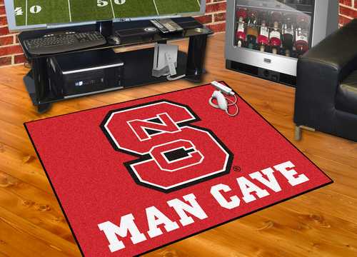 North Carolina State University Wolfpack All-Star Man Cave Rug - Click Image to Close