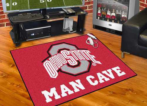 Ohio State University Buckeyes All-Star Man Cave Rug - Click Image to Close