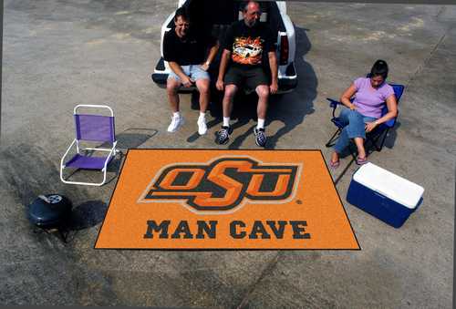 Oklahoma State University Cowboys Man Cave Ulti-Mat Rug - Click Image to Close