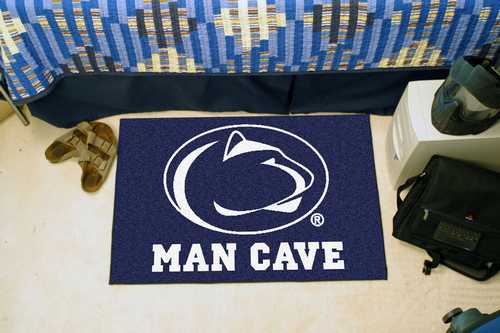 Penn State Nittany Lions Man Cave Starter Rug - Click Image to Close