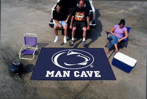 Penn State University Nittany Lions Man Cave Ulti-Mat Rug - Click Image to Close