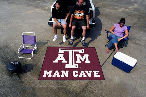 Texas A&M University Aggies Man Cave Tailgater Rug - Click Image to Close