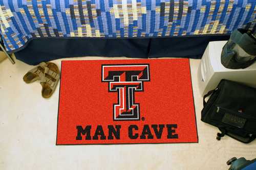 Texas Tech University Red Raiders Man Cave Starter Rug - Click Image to Close