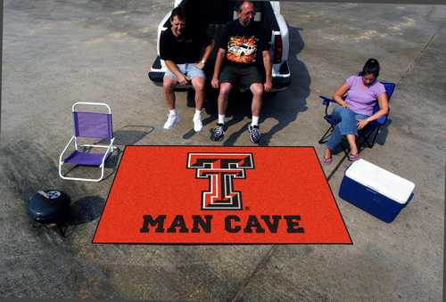 Texas Tech University Red Raiders Man Cave Ulti-Mat Rug - Click Image to Close