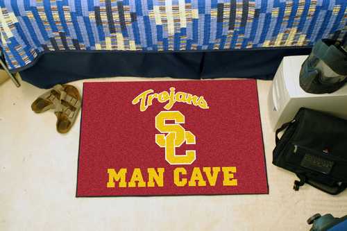 USC Trojans Man Cave Starter Rug - Click Image to Close