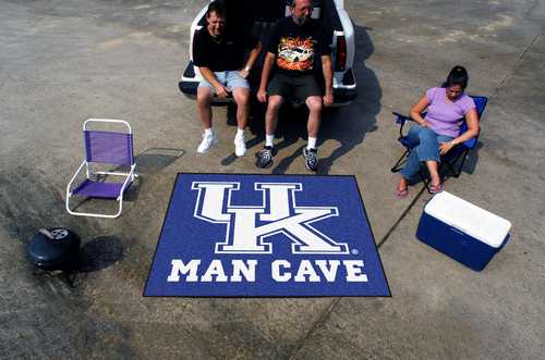 University of Kentucky Wildcats Man Cave Tailgater Rug - Click Image to Close