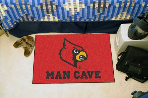 University of Louisville Cardinals Man Cave Starter Rug - Click Image to Close