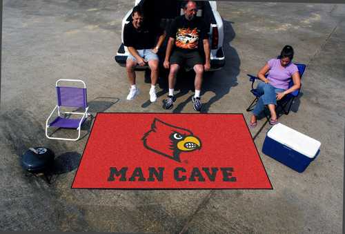 University of Louisville Cardinals Man Cave Ulti-Mat Rug - Click Image to Close