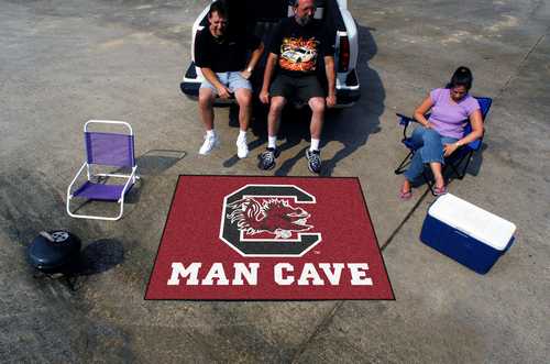 University of South Carolina Gamecocks Man Cave Tailgater Rug - Click Image to Close