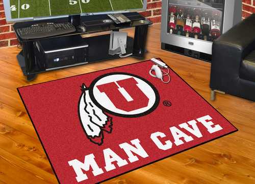University of Utah Utes All-Star Man Cave Rug - Click Image to Close