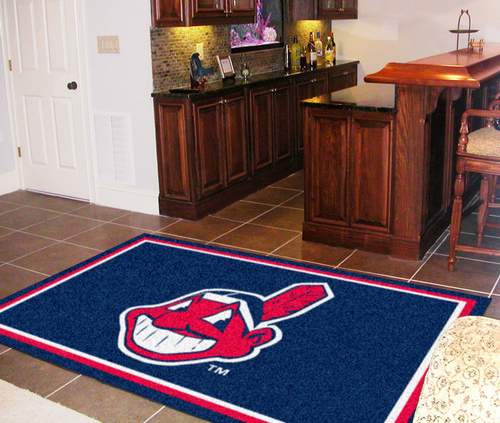 Cleveland Indians 5x8 Rug - Click Image to Close