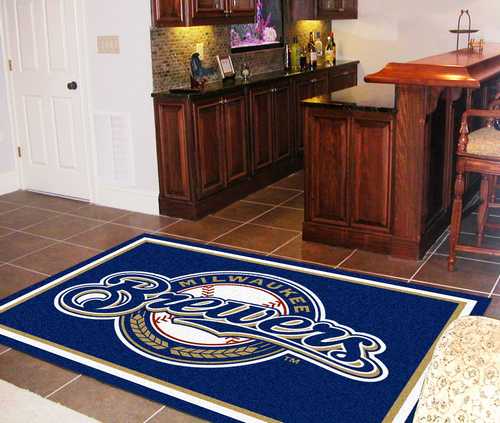 Milwaukee Brewers 5x8 Rug - Click Image to Close