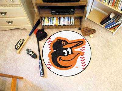 Baltimore Orioles Baseball Rug - Cartoon Bird - Click Image to Close
