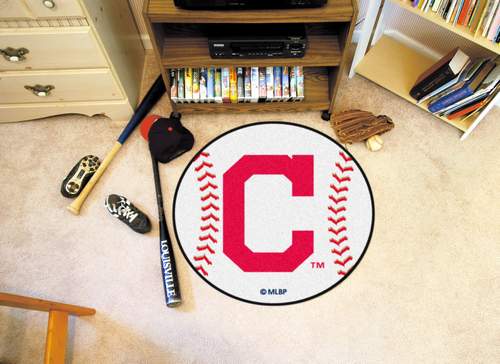 Cleveland Indians Baseball Rug - C Logo - Click Image to Close