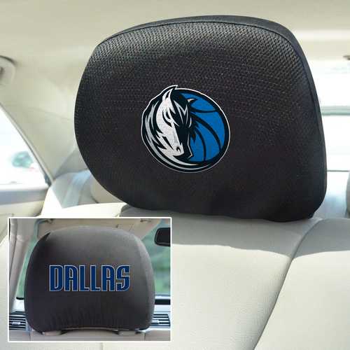 Dallas Mavericks 2-Sided Headrest Covers - Set of 2 - Click Image to Close