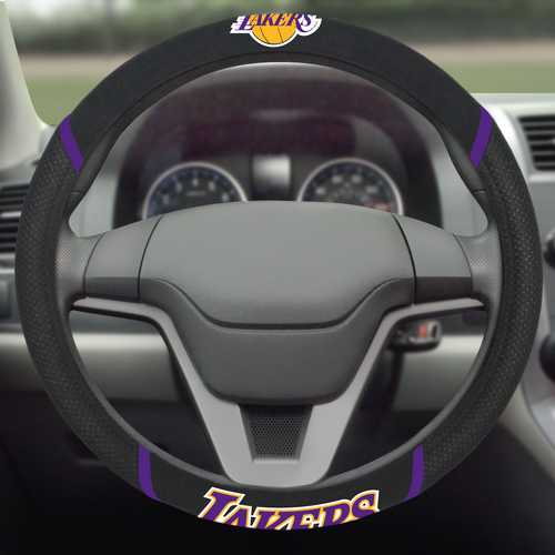 Los Angeles Lakers Lakers Steering Wheel Cover - Click Image to Close