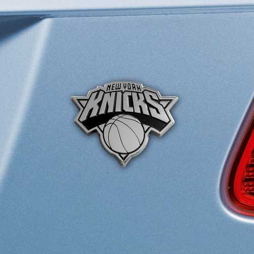 New York Knicks 3D Chromed Metal Car Emblem - Click Image to Close