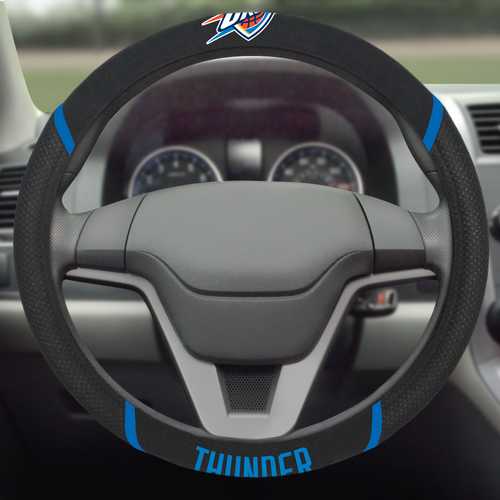 Oklahoma City Thunder Steering Wheel Cover - Click Image to Close