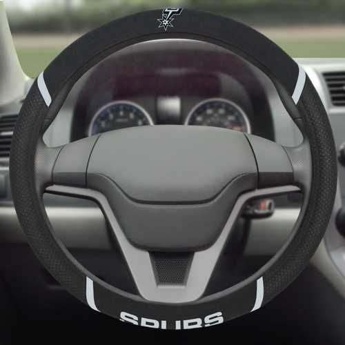 San Antonio Spurs Steering Wheel Cover - Click Image to Close