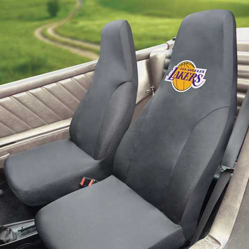 Los Angeles Lakers Embroidered Seat Cover - Click Image to Close