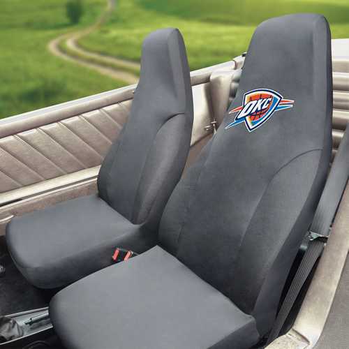 Oklahoma City Thunder Embroidered Seat Cover - Click Image to Close