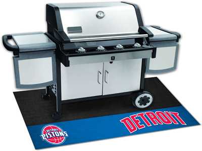 Detroit Pistons Grill Mat - Click Image to Close