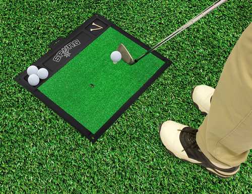 San Antonio Spurs Golf Hitting Mat - Click Image to Close