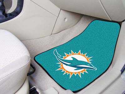 Miami Dolphins Carpet Car Mats - Click Image to Close