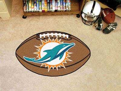 Miami Dolphins Football Rug - Click Image to Close