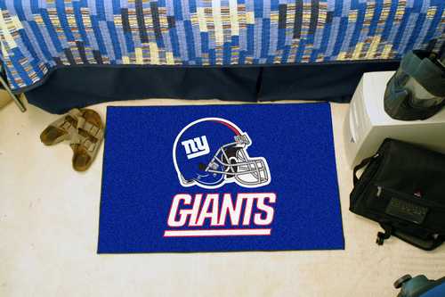 New York Giants Starter Rug - Helmet Logo - Click Image to Close