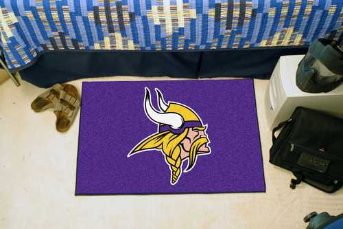 Minnesota Vikings Starter Rug - Logo - Click Image to Close