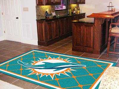 Miami Dolphins 5x8 Rug - Click Image to Close