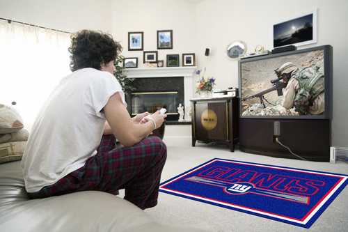 New York Giants 4x6 Rug - Click Image to Close