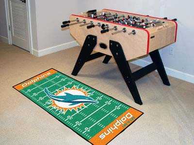 Miami Dolphins Football Field Runner - Click Image to Close