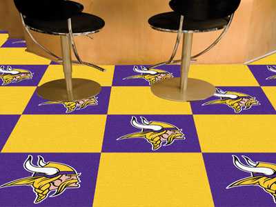 Minnesota Vikings Carpet Floor Tiles - Click Image to Close