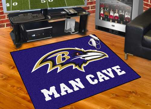 Baltimore Ravens All-Star Man Cave Rug - Click Image to Close