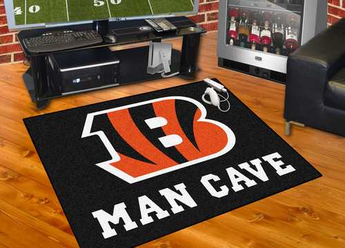Cincinnati Bengals All-Star Man Cave Rug - Click Image to Close