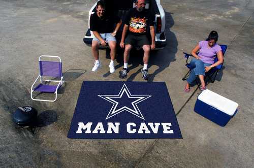 Dallas Cowboys Man Cave Tailgater Rug - Click Image to Close