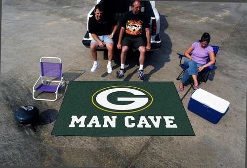 Green Bay Packers Man Cave Ulti-Mat Rug - Click Image to Close