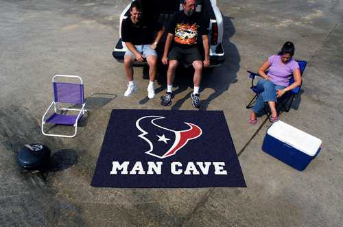 Houston Texans Man Cave Tailgater Rug - Click Image to Close