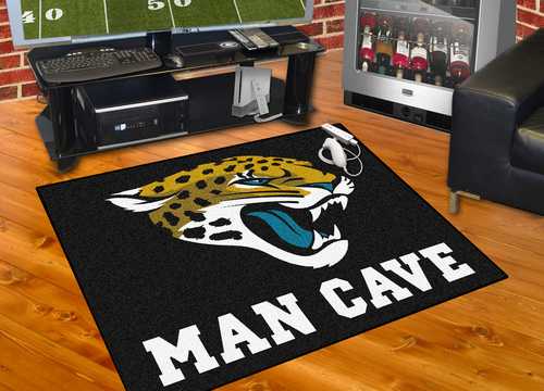 Jacksonville Jaguars All-Star Man Cave Rug - Click Image to Close