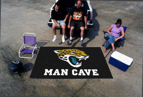 Jacksonville Jaguars Man Cave Ulti-Mat Rug - Click Image to Close