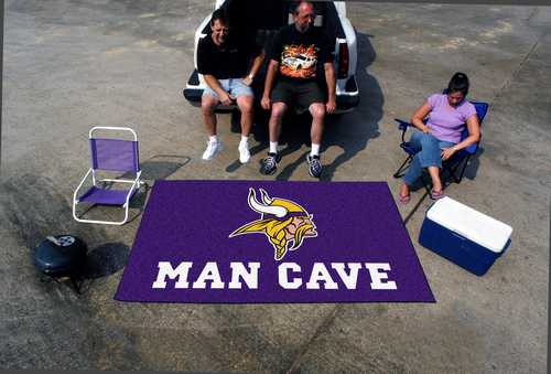 Minnesota Vikings Man Cave Ulti-Mat Rug - Click Image to Close